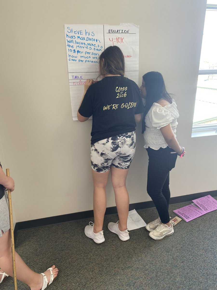 8th grade math in action at summer school today 🥳🥳🥳 #acceleratedlearning #math #mathinaction