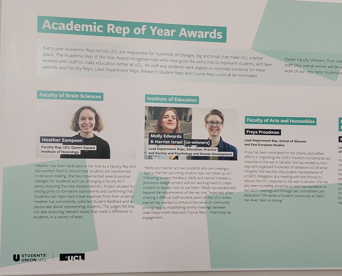 DrKeriWong's tweet image. ..and last but not least, our #AcademicReps Molly Edwards &amp;amp; Harriet Israel as co-winners representing #PHD and Education studies as well! Very well deserved 👏 😊