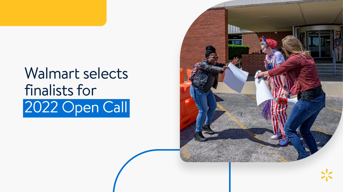 Do a happy dance! 🎉 More than 1,200 entrepreneurs have been selected to pitch at Walmart’s 2022 Open Call event, coming up on June 28-29. 

Some finalists were notified in pretty cool ways—via drones and a surprise call from the Jonas Brothers. 🤩 bit.ly/3H3dQvA