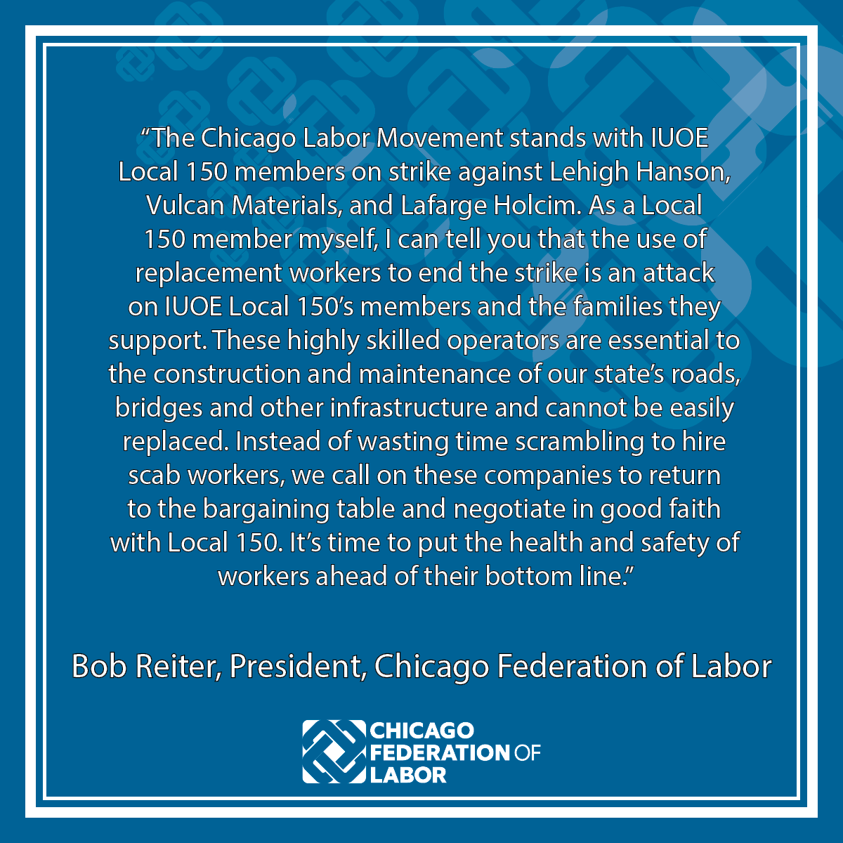 Chicago Federation of Labor tweet media