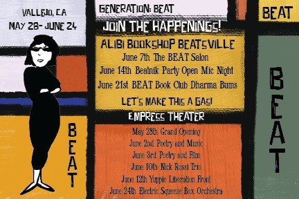 THIS WEEKEND: <a href="/AlibiVallejo/">Alibi Bookshop Vallejo</a> is hosting the Beat Nick Rossi Trio as part of its ongoing Beat Festival exhibiting Lawrence Ferlinghetti's original artwork and featuring readings of Beat and original poetry.

It’s the stuff dreams are made of. 

visitvallejo.com/events/upcomin…