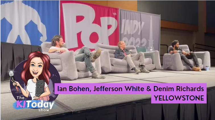 KJonair's tweet photo. Hey #YELLOWSTONE FANS! If you missed my panel with @IanBohen @_JeffersonWhite &amp; @DenimRichards, tune in tonight for some of the highlights &amp; laughs! They were absolutely wonderful to chat with and I can't wait to share. We're LIVE tonight at 7pm ET here: https://t.co/qJWUQzl2fe https://t.co/kWkFwylhAL