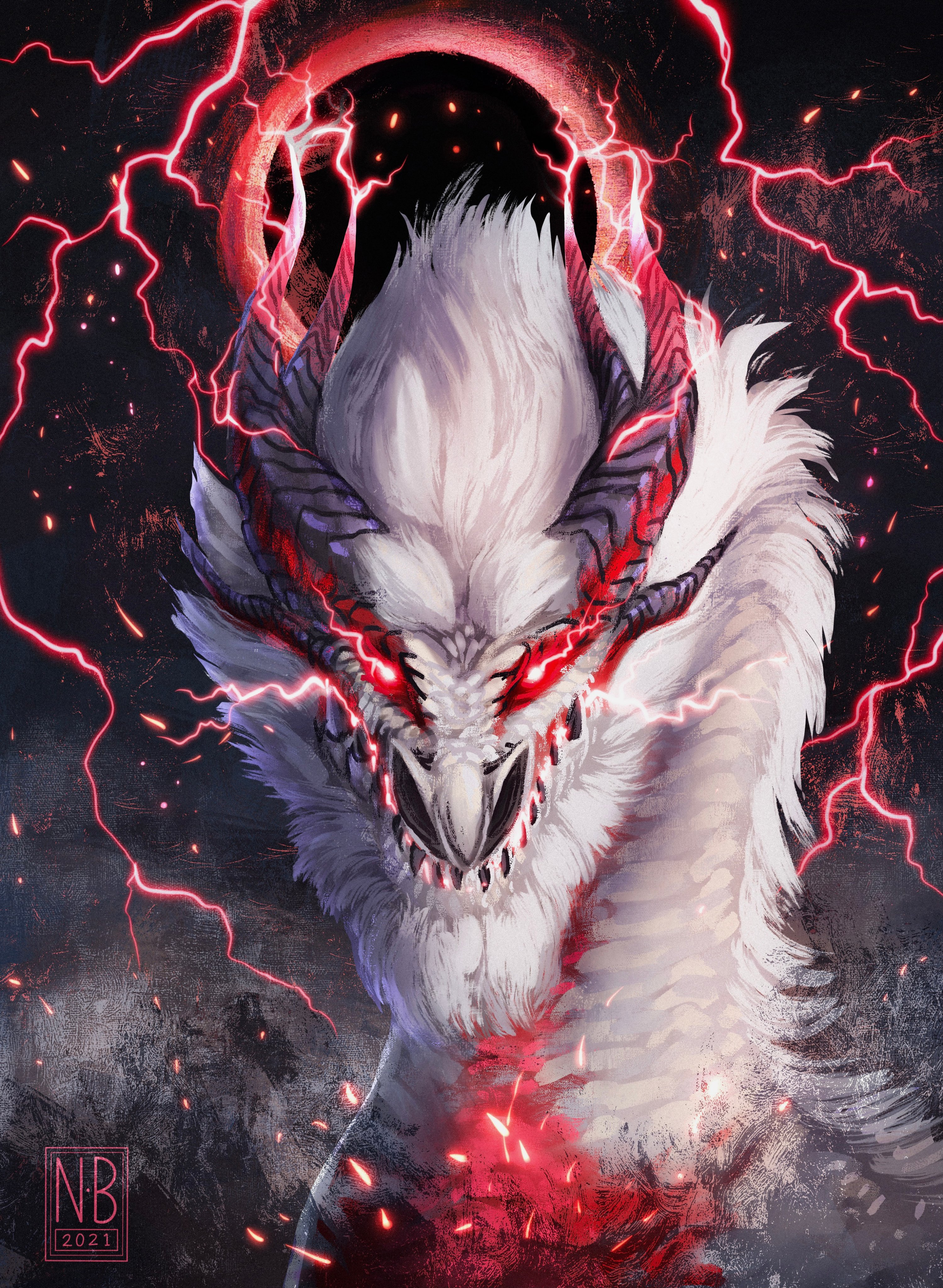 Mugrito White Fatalis The Ancestral Dragon Fanart Nicole B Art Instagram Monsterhunter Mhxx ミラボレアス モンハン T Co Njrdqhwm0o Twitter