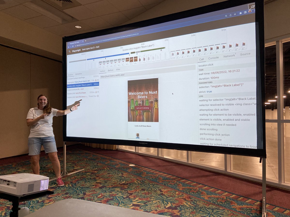 Amazing time teaching my <a href="/nuxt_js/">Nuxt</a> workshop in Fort Lauderdale <a href="/vueconfus/">Vueconf.US</a>. We built a beer app of course and then tested it with <a href="/playwrightweb/">Playwright</a>. So much fun and so nice to be in person especially with this amazing group 🥰