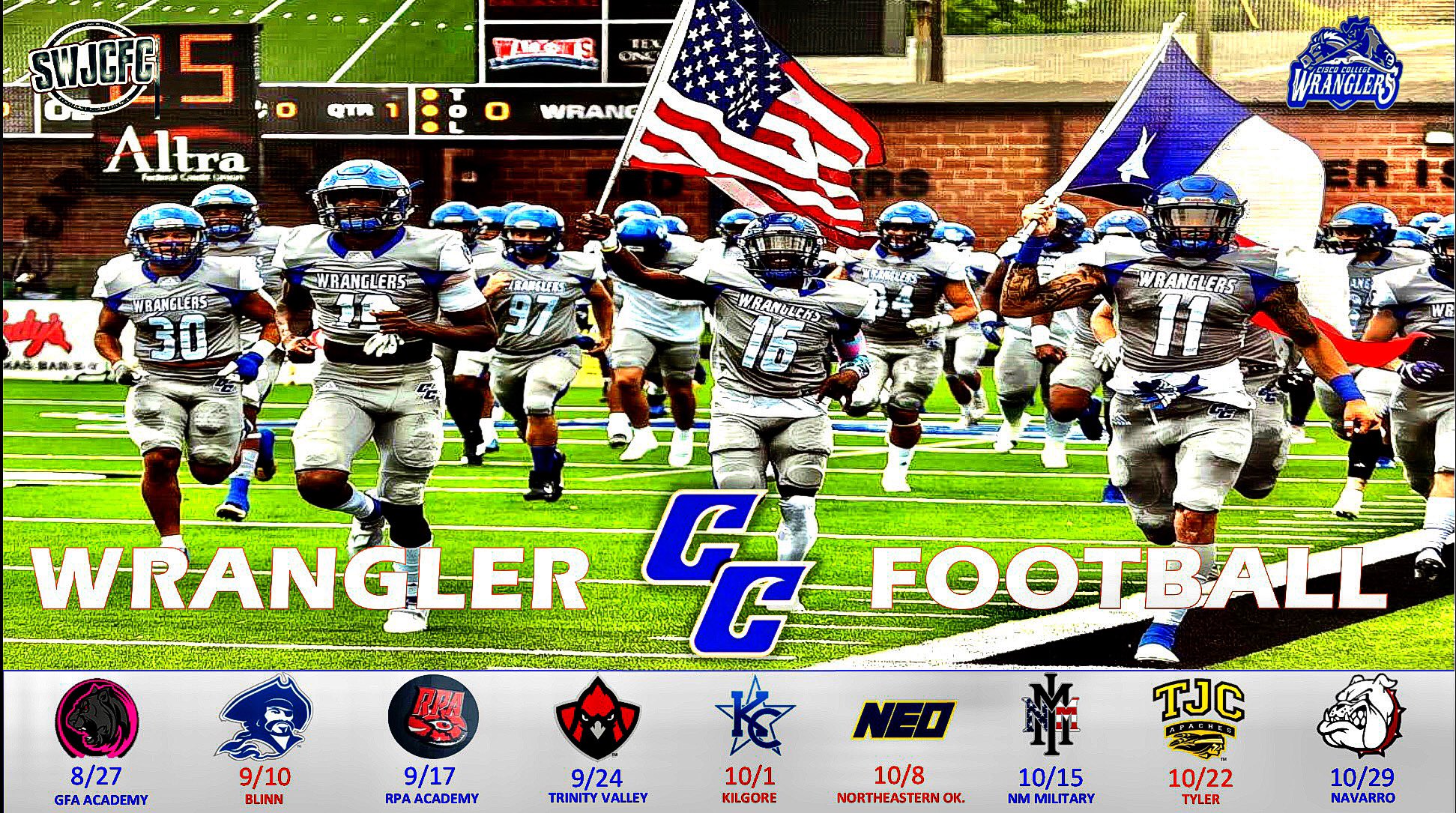 Cisco Junior College Football on Twitter: "80 days to 🔜 WK 1 🚨👀🔥 #22wranglers https://t.co