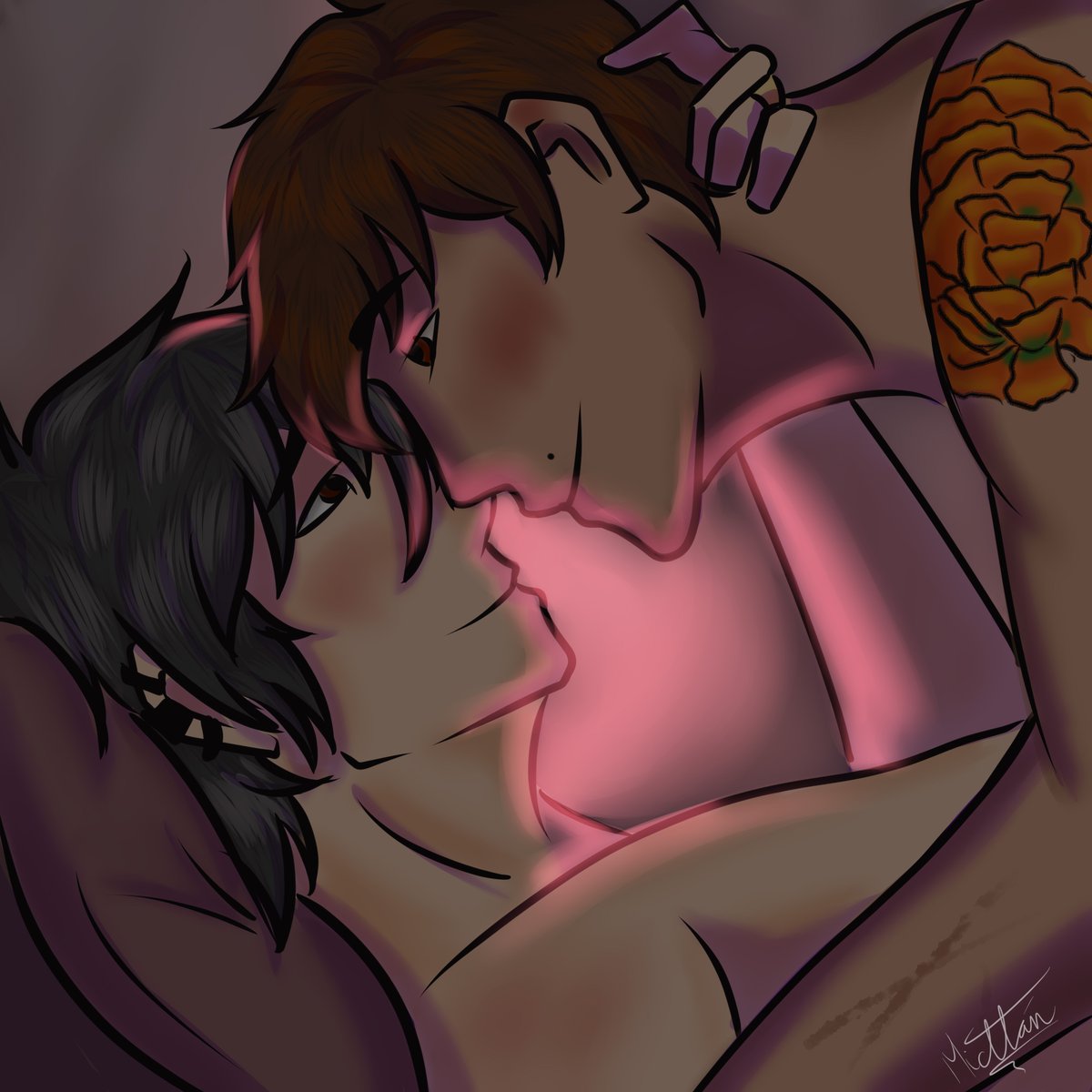 mictlan_23's tweet photo. Día 3- Beso
Esta vez no hice algo muy complicado pero me gusta el resultado
#higuelweekpride #higuelweek #higuel #hiroguel #hiroxmiguel #hirohamada #miguelrivera #kiss #digitaldrawing https://t.co/68RMcrjooX