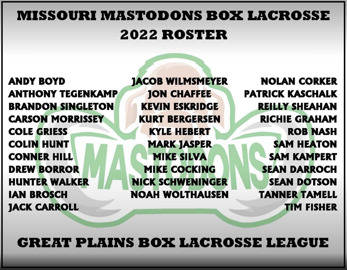 👀 your 2022 Missouri Mastodons! #TheDons #GPBLL