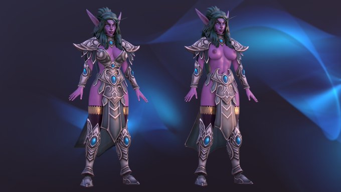 1 pic. Tyrande Whisperwind Blender Model is now available on Patreon - https://t.co/scmvbnpKWH

1)  https://t