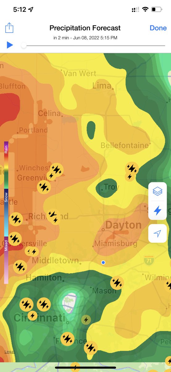 Hate to have to do it again on our final league night. But league is officially canceled for tonight.
Lightning warnigns within 10 miles and forcast for more and a Tornado watch.
Please be safe and go register for summer league as it starts next week!
cincyultimate.org/leagues/2022-s…