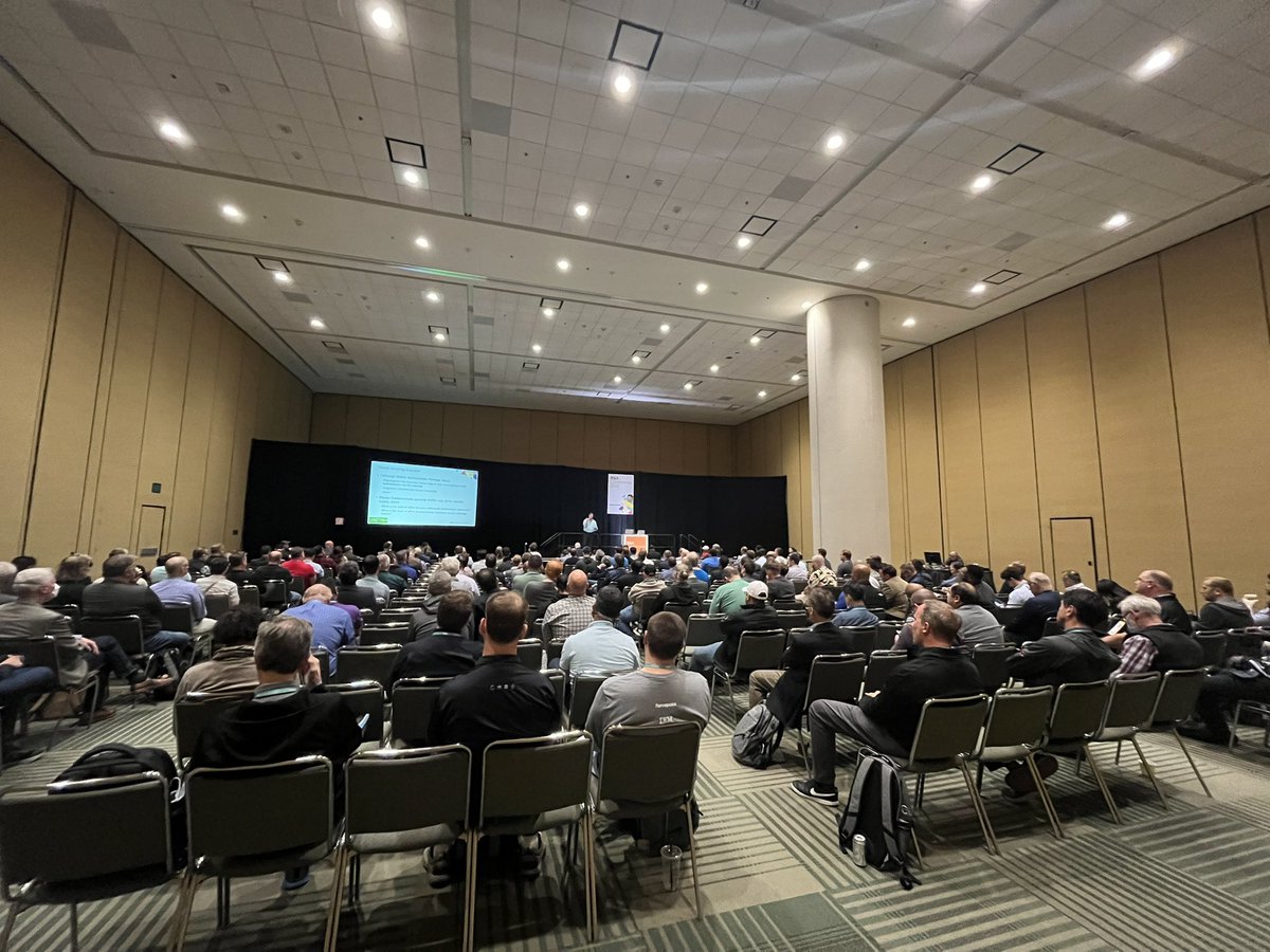 .<a href="/aaronrturner/">Aaron Turner</a> delivers his session, M365 Threat Hunting—How to Understand Attacker's TTPs in Your Tenant, to a packed room at #RSAC <a href="/highsideio/">HighSide, Inc.</a>