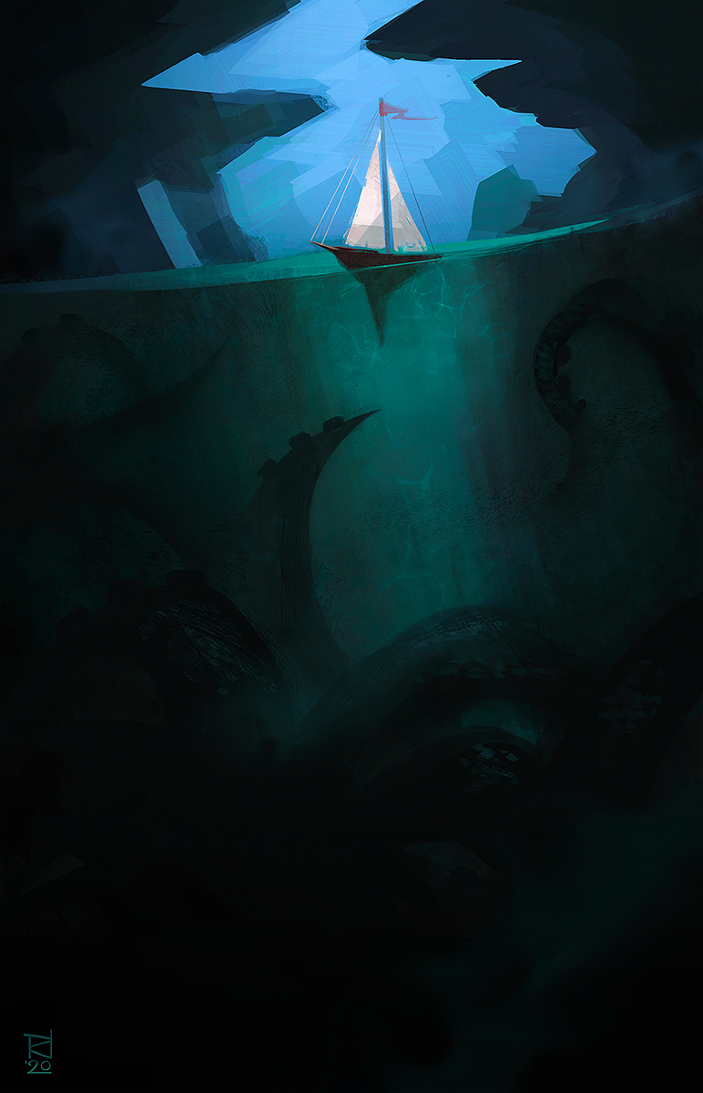 PetraLHS's tweet photo. Quick 1h speedpaints for @Procreate mashup prompts, these were fun to do. #whitestag #kraken #mashup #procreate #ipad #island #parrot #cockatoo #speedpaints #art #digitalart #snow #illustration https://t.co/n5Koiw4mbb
