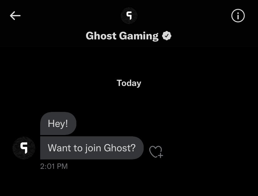 GhostGaming's tweet photo. Who wants this DM? 👀👻 https://t.co/WuYX1ksDab