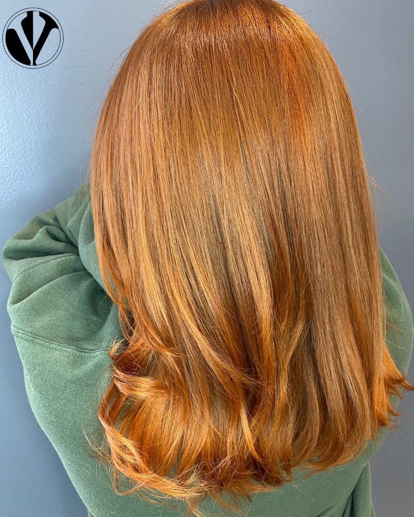 VersusSalon's tweet photo. Somewhere between a honey blonde and a copper … and we LOVE it 🤍💛🧡❤️ https://t.co/86VzgBgl9i