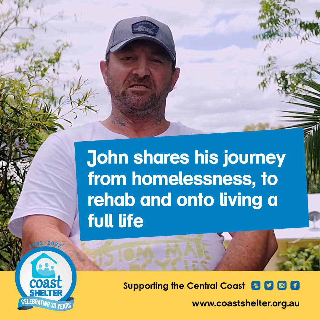 In this video, John shares his journey from homelessness, to rehab and onto living a full life. Stories like John’s are possible due to the amazing work of Coast Shelter and their supporters. Watch the video ow.ly/gimy50JmHj8