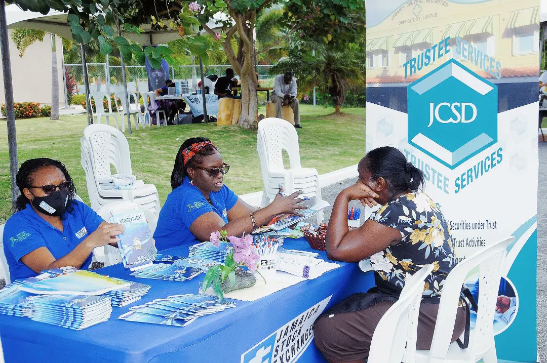 jastockex's tweet photo. Where next should we host our Financial Fair?
If you would like the JSE to consider your community, organisation, or school for an educational outreach session or event, email us at communications@jamstockex.com.
#FinLit4All
#JSEOutreach
#FinancialLiteracy
#JSEEvents https://t.co/HcXYLQRxZk