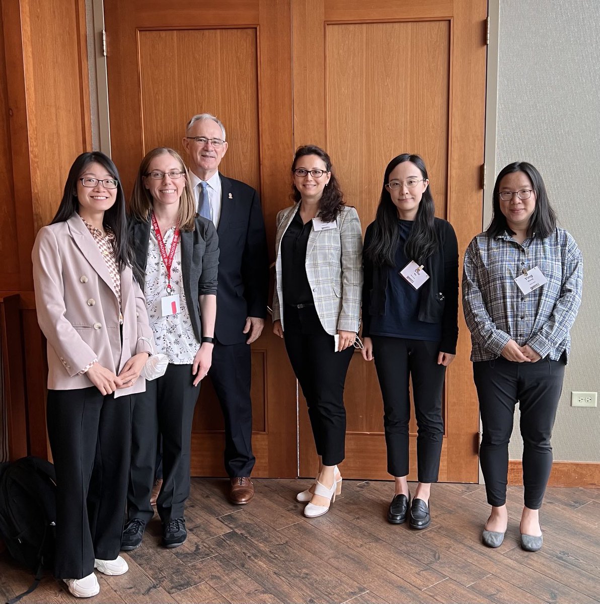 Excited to attend the Big Ten Women’s Workshop. Dean Robertson stopped by today to show support to the many women assistant professors at ⁦@UWMadEngr⁩ ⁦⁦@UWMadison_BME⁩ ⁦@UWMadisonECE⁩ ⁦@uwisye⁩