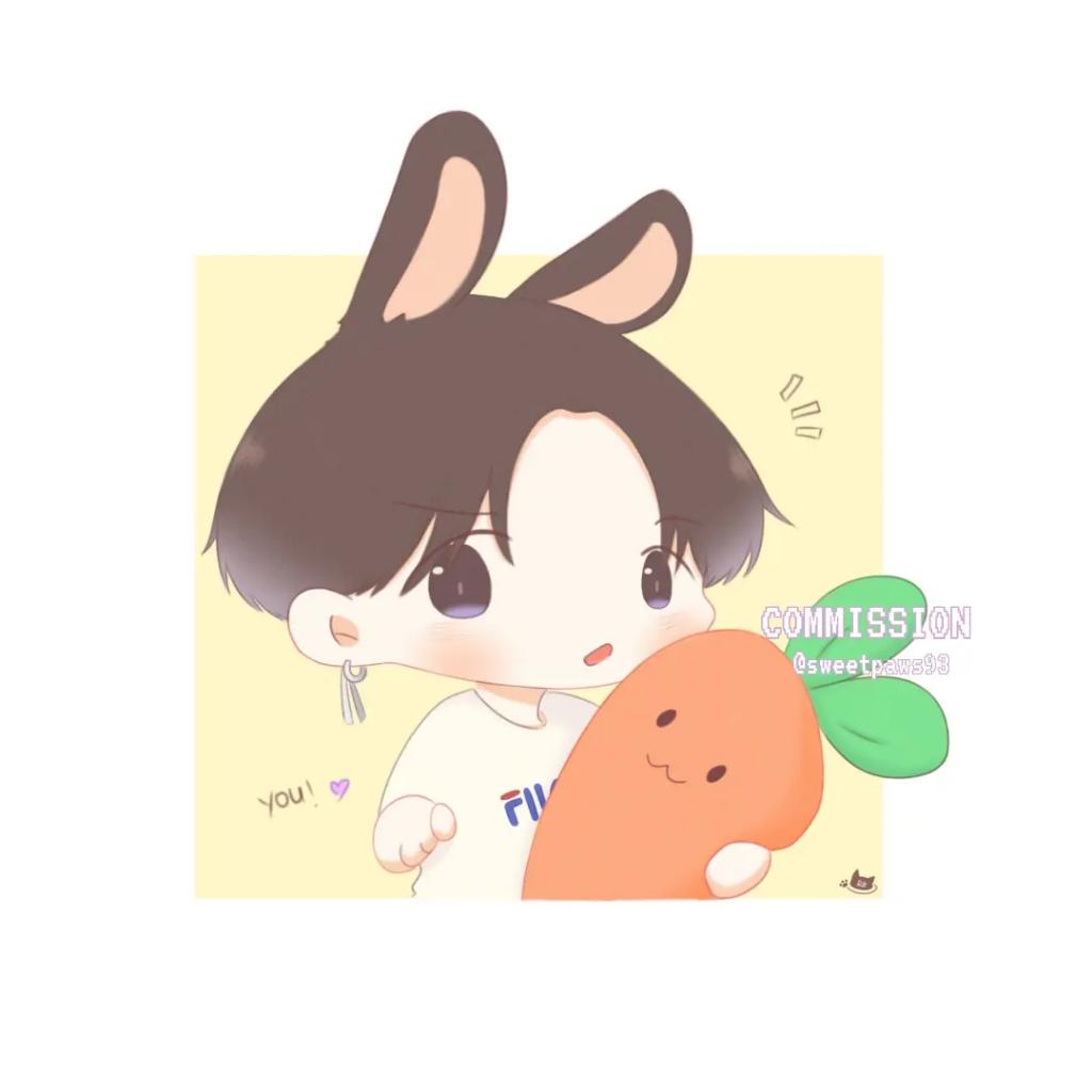 🐰: who the person i like?
🐰: ... It's you!
#bts #btsfanart #JUNGKOOK #commissionsart #chibicommission #commissionsopen