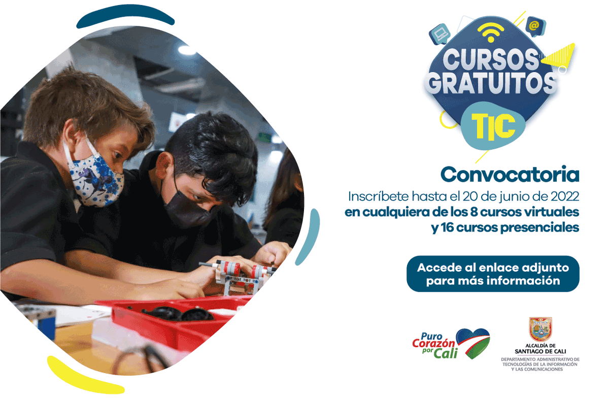 TICAlcaldiaCali's tweet photo. ¡DATIC tiene cursos gratuitos en tecnologías para todos!

Buscamos personas para que se formen y mejoren sus competencias con herramientas digitales.

Contenidos como: Word, Excel, Corte láser, Diseño 3D, Edición de video, Seguridad digital y mucho más..🧵 https://t.co/nFXFxQR6HD