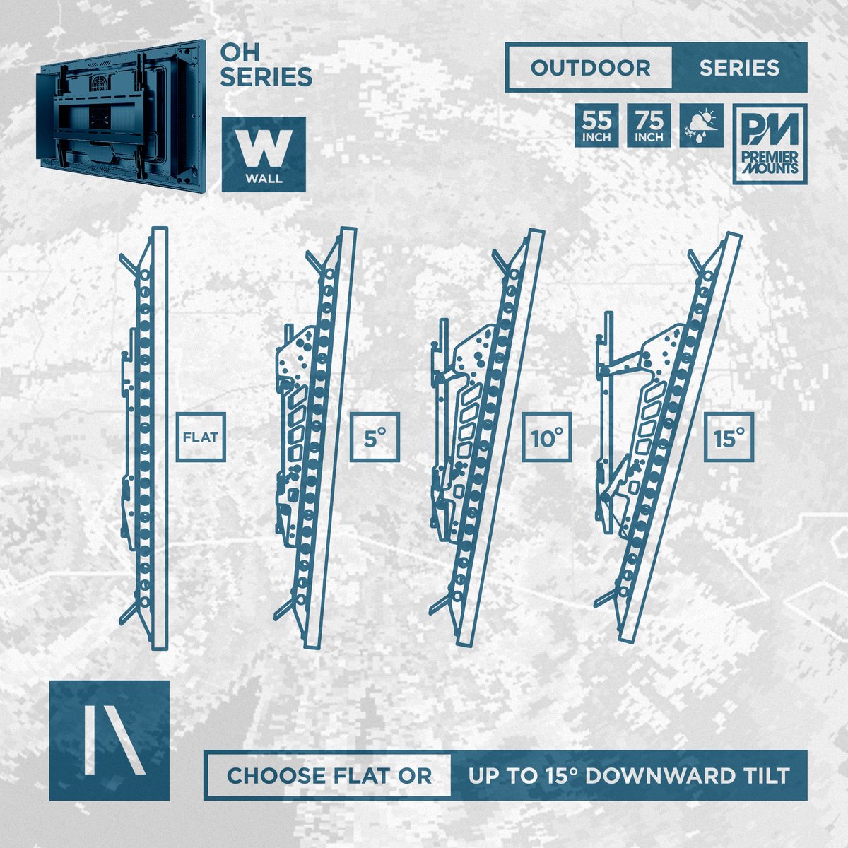 Creating the perfect viewing experience has never been easier with our #OHseries #OutdoorMounts - Mount flat or tilt with 5, 10 or 15 degrees of downward angle! #MountUp
premiermounts.com/products/displ… 
<a href="/SamsungUS/">Samsung US</a>
^
#PremierMounts #Samsung  #ProAV #DigitalSignage #OutdoorDisplayMounts