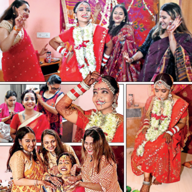 Just a girl who cared to try, #Kshama wrote in mehendi

"It had to be a hush-hush affair as only 10 of my friends and colleagues attended the ceremony," said the 24-year-old bi-gender who got officially #married 

timesofindia.indiatimes.com/city/vadodara/… 

#Sologamy #KshamaBindu