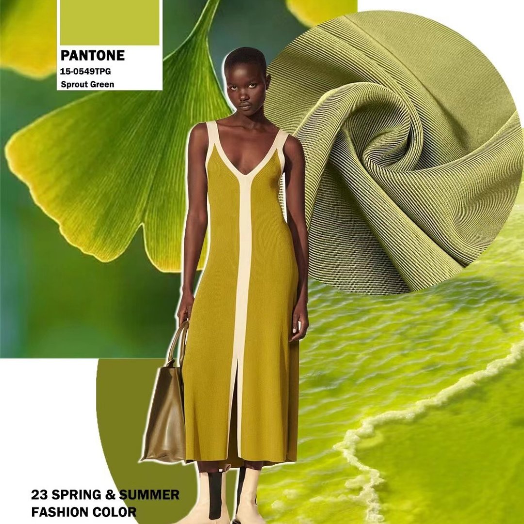 TailoriaD's tweet photo. #23SS FASHION COLOR🌱
Sprout Green with a slight yellow tinge is a symbol of natural birth. Clean, clear, and full of vitality, the body of the Sprout Green instantly catches the eye.

#garmentdesign #inspiration #trendingcolor #garmentmanufacturing https://t.co/CPzFJ8Zw0C