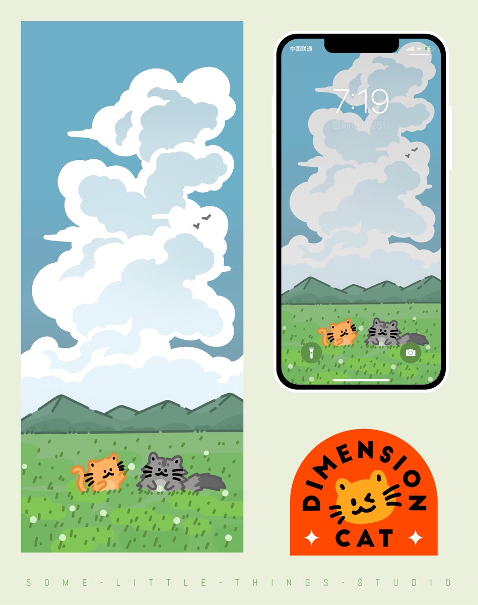 G_DImensionCAT's tweet photo. DimensionCAT 夏日壁纸～
#壁纸 #插画 #猫 #cat #DimensionCAT #NFT #illustration https://t.co/3pICc8wlDo