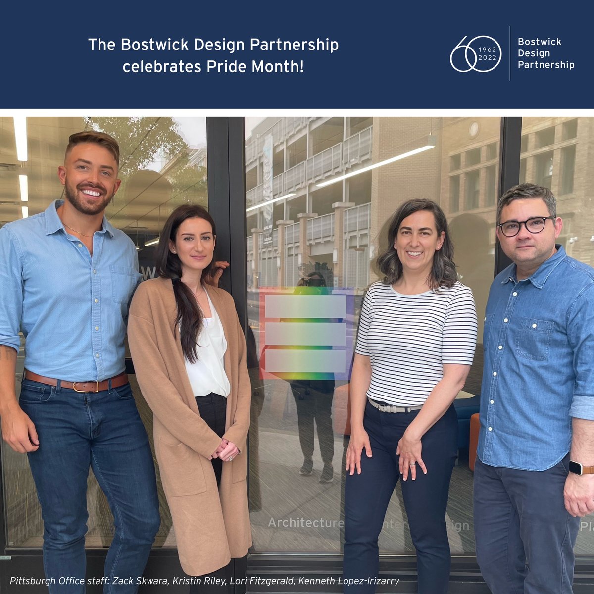 Celebrating Pride Month, and all of our employees, consultants, and clients! Diversity of people fosters diversity of ideas.  #pridemonth #design #diversityandinclusion #collaboration