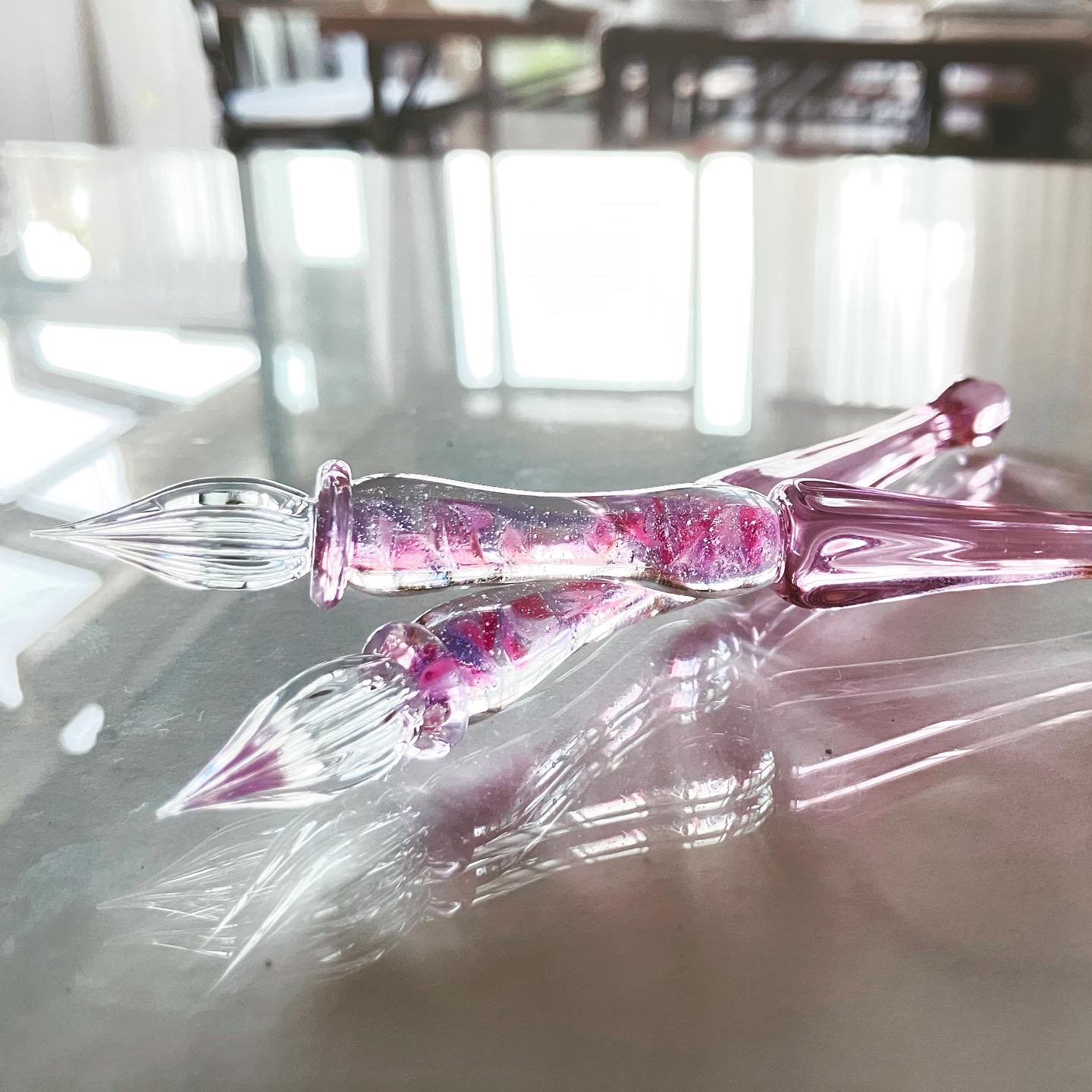 GLASS STUDIO しなぷす ガラスペン 末摘花 やまぶきいろ 山吹色 GLASS STUDIO しなぷす ガラスペン 末摘花 やまぶきいろ 山吹色