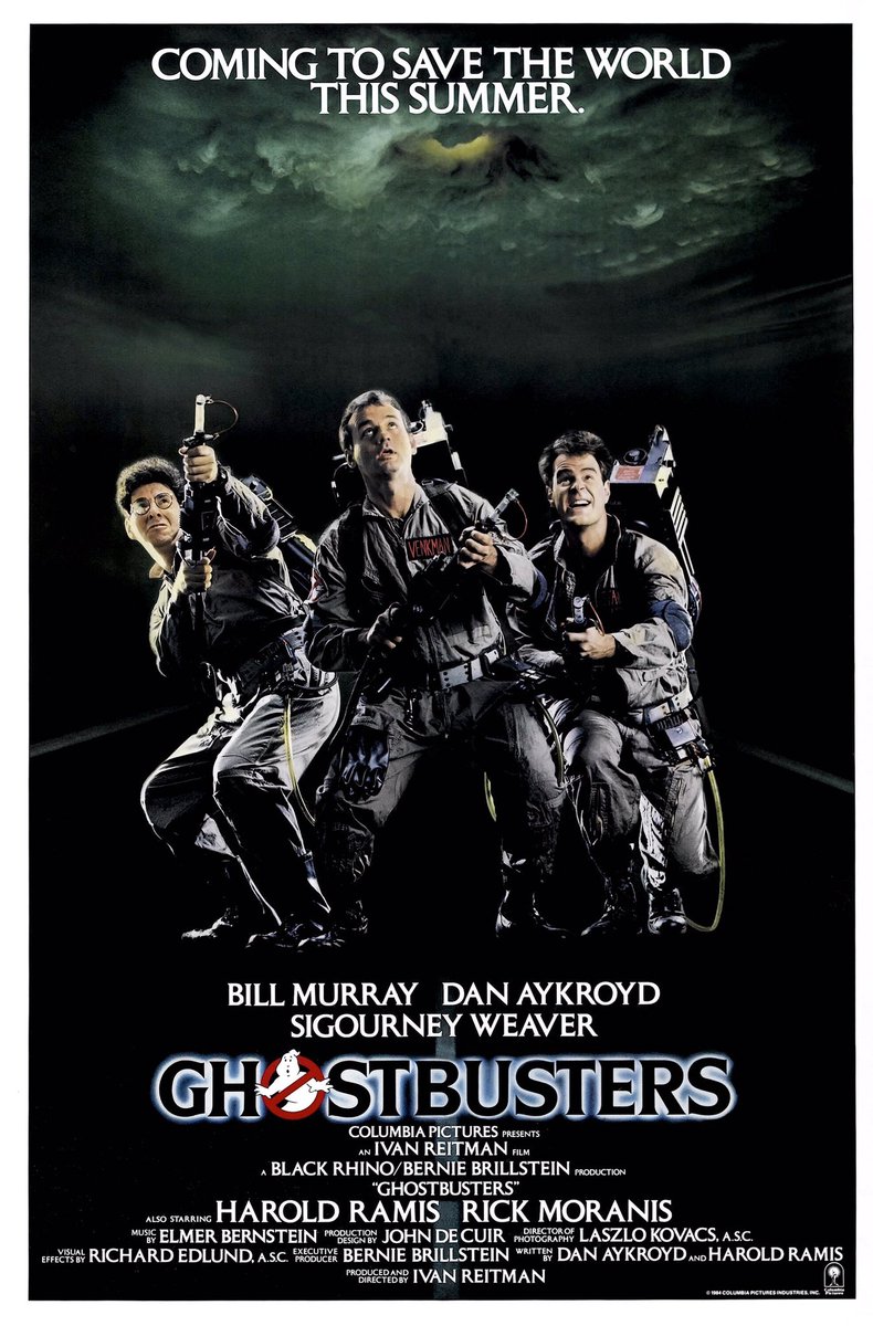 🎬MOVIE HISTORY: 38 years ago today, June 8, 1984, the movie 'Ghostbusters' opened in theaters!

#BillMurray #DanAykroyd #HaroldRamis #ErnieHudson #AnniePotts #RickMoranis #SigourneyWeaver #WilliamAtherton #DavidMargulies #SlavitzaJovan #Ghostbusters 🚫👻