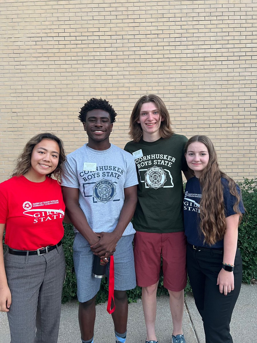 MacKenzie Altuzar
Joshua King
Holden Fershee
Maggie Ernst
are representing Omaha Central at Cornhusker Boys State and Cornhusker Girls State this week. Here they are at the joint orchestra/choir performance.
Tags:
<a href="/ALACornhuskerGS/">ALA Cornhusker Girls State</a>
<a href="/huskerboysstate/">Cornhusker BoysState</a>

More…