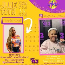wynter_avery's tweet photo. Tune In Monday to Wynter’s World Radio , With My special guest Ebony Grace Owner and Creative director of TheFocused Lifestyle 🥳💗#WynterTalks #WyntersWordsOfWisdom #WyntersTop3 ❤️ https://t.co/DrcsEdKGrw @hits92.3 @thefocusedlifestyle https://t.co/EWk4CGRtkW