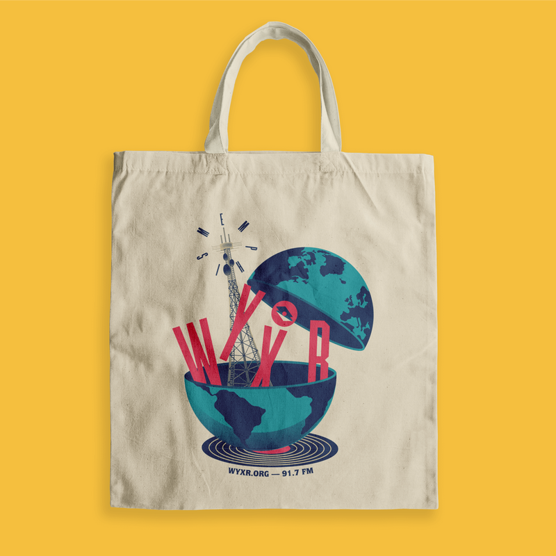 Our "Wherever You Are" t-shirt and tote bag are now available on our online shop at WYXR.org.

And just because we love ya, we're taking 20% off all our other t-shirts through the month of June. 

Now, grab yourself something nice to wear!