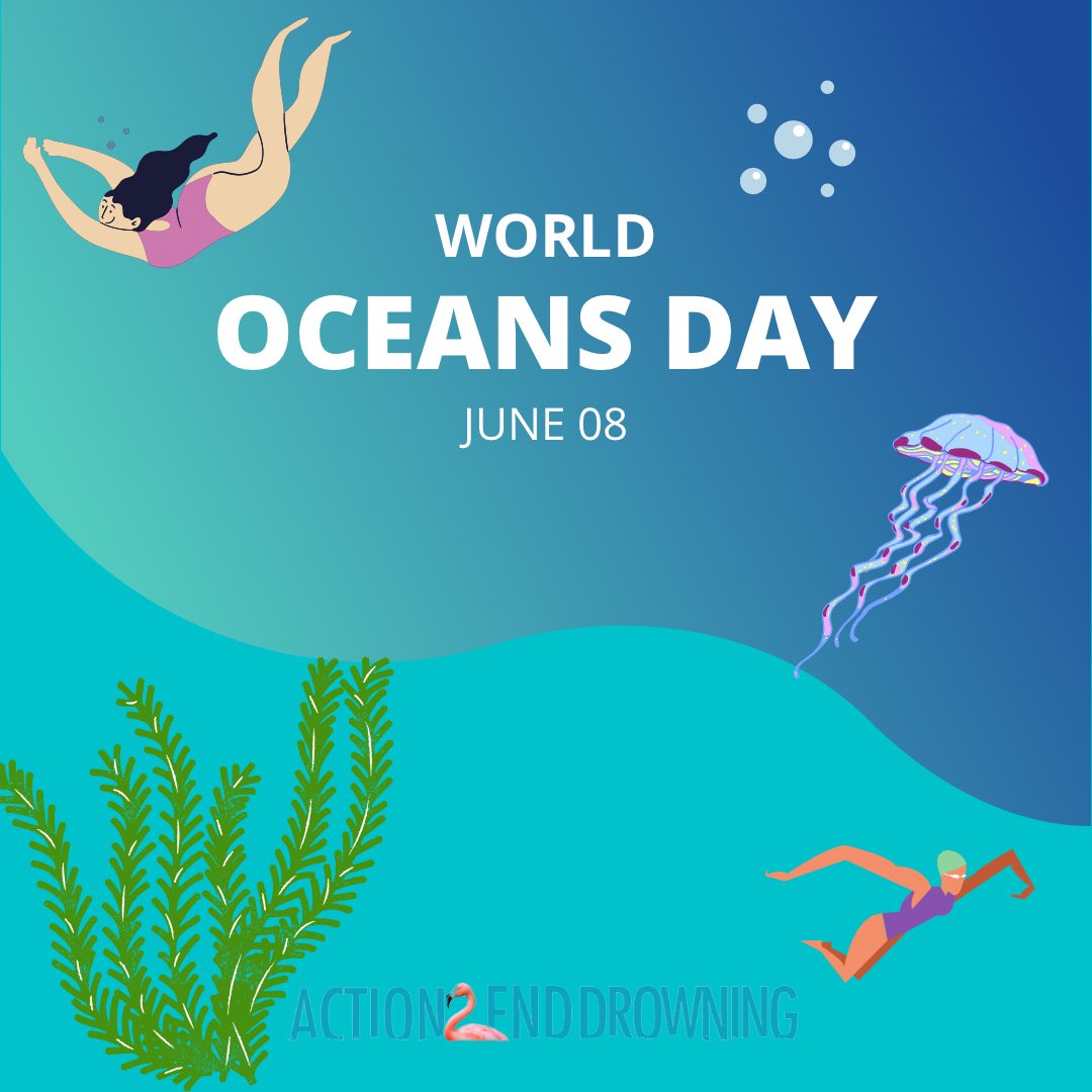 World Ocean Day encourages action throughout the year to protect the planet. It's part of a global movement to safeguard at least 30% of the world's land, waters and ocean by 2030. 

#drowningprevention #WorldOceansDay #WorldOceansDay2022 #savetheplanet #savetheoceans