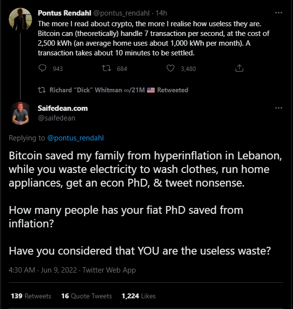 jamesviggy's tweet photo. "Bitcoin saved my family from hyperinflation in Lebanon"🧡 https://t.co/xFyPjOAIR2