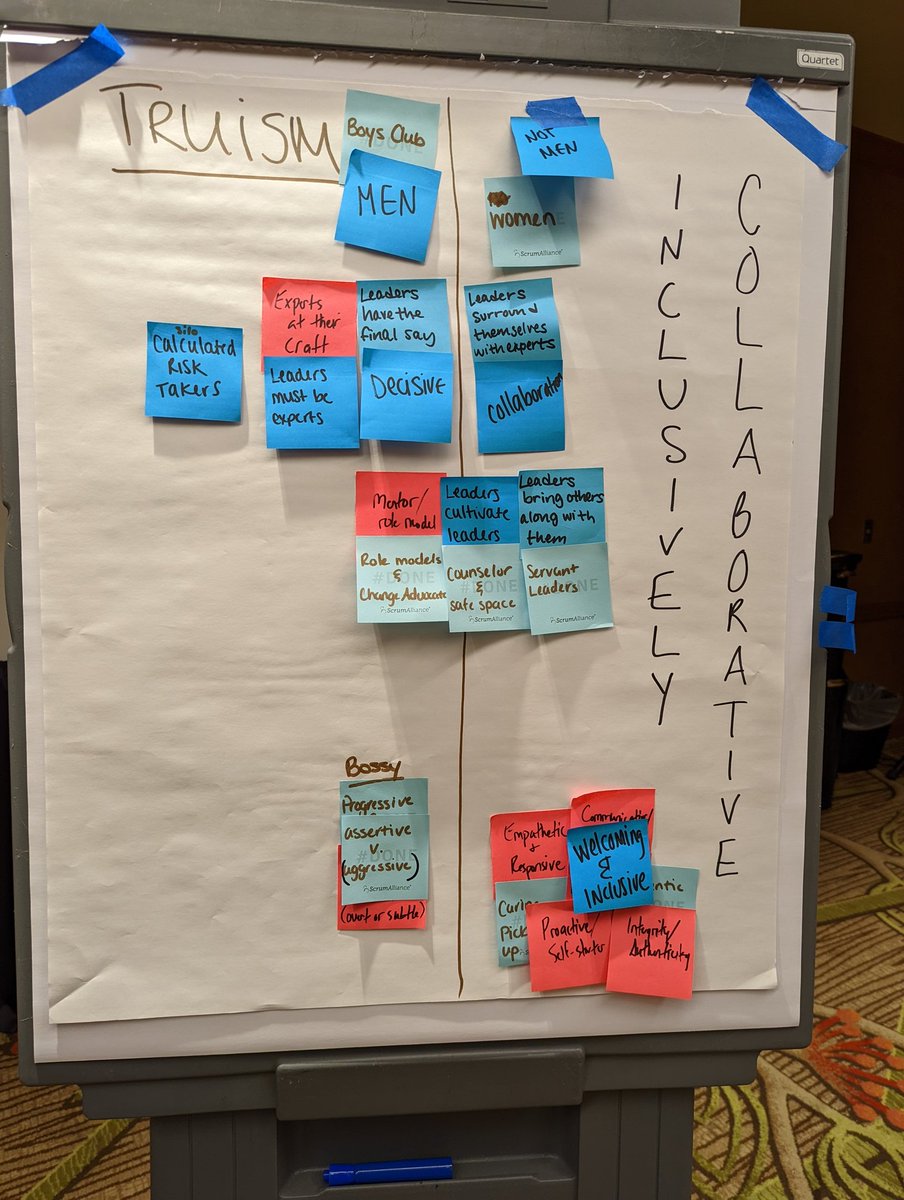 bmilner's tweet photo. Great last session on leadership at #GSGDEN22. Just check out some of the leadership "truisms" we identified and our opposite approaches to them. Thanks to everyone who was there! https://t.co/Wp4fxJ02Xw
