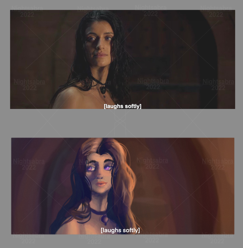 ✨Lil painting study I did of Yennefer. Think I lost a bit of her features while I did it, but overall I like the piece.

❓Who's your favorite Witcher character?
#yenneferart #yennefer #thewitcherart #witcherart