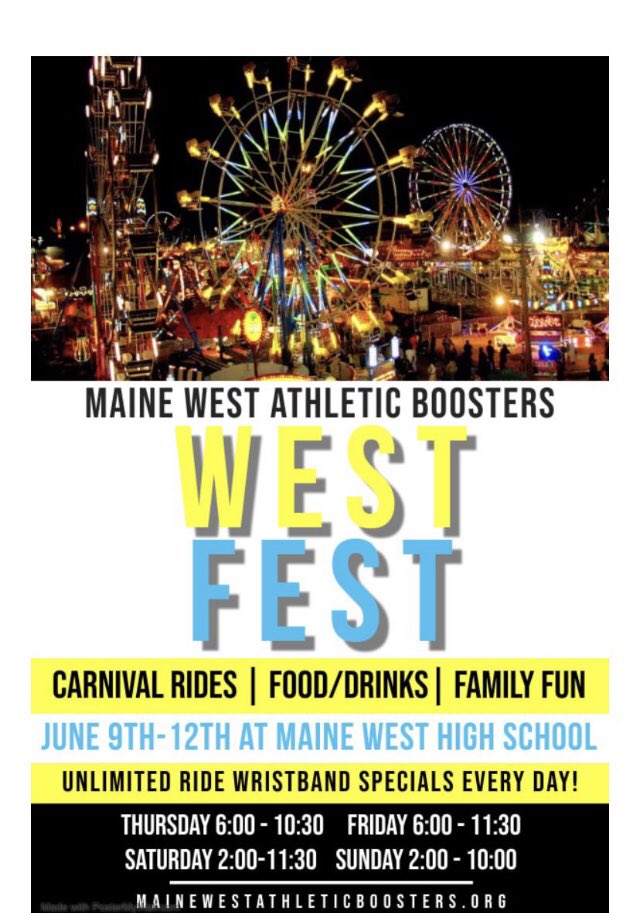 Be there for WEST FEST this weekend!