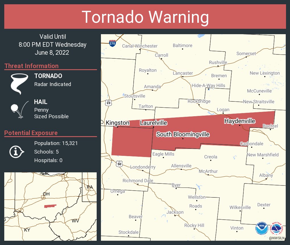 NWS Tornado on Twitter "Tornado Warning including Kingston OH