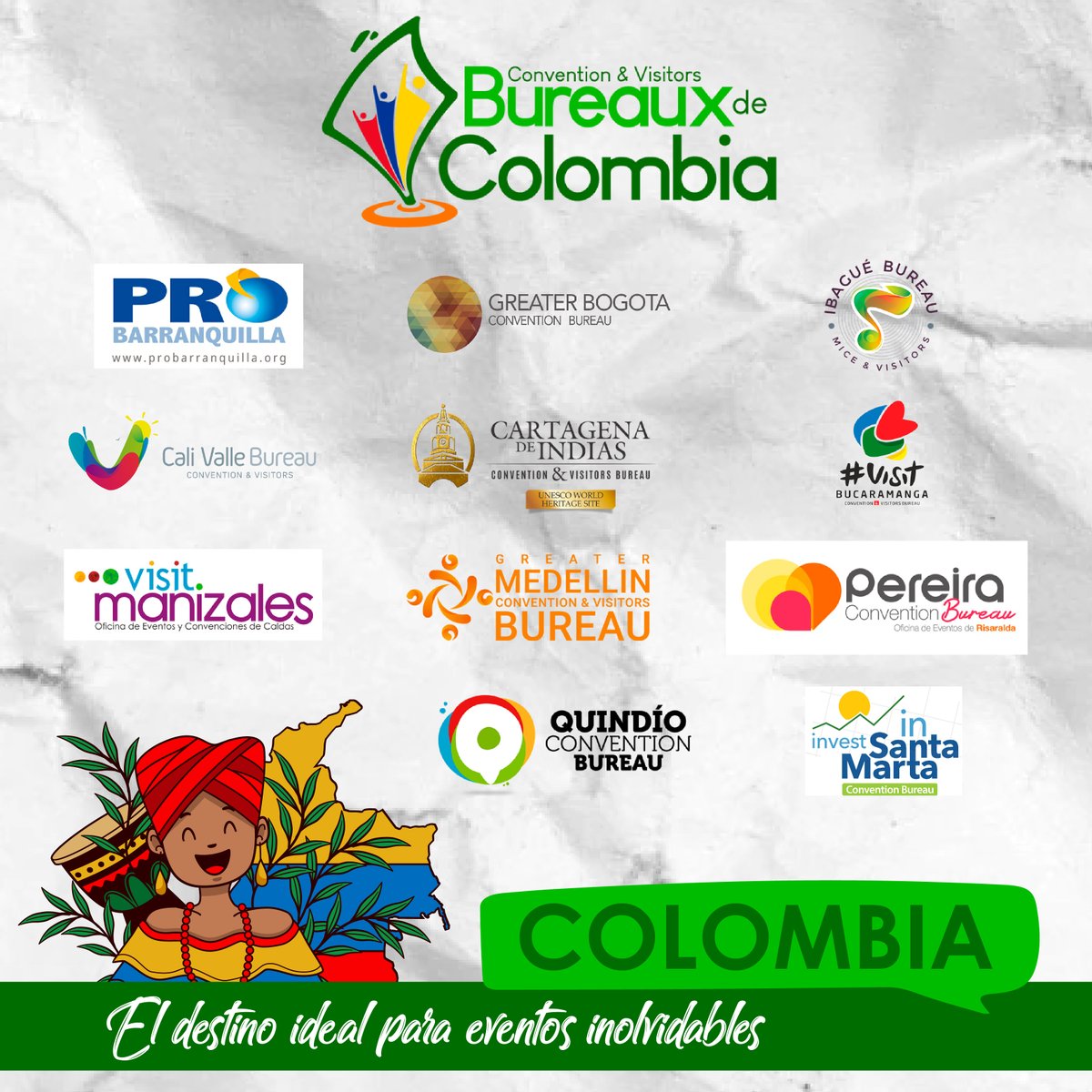 BureauMedellin's tweet photo. ¿Sabías que los Bureaux traen oportunidades de negocio a nuestro país lo cual ayuda a dinamizar la economía? 📈
¡Te invitamos a descubrir el impacto que hemos conseguido!
#BureauxDeColombia #EventsInColombia https://t.co/D4Sgcx5gzy