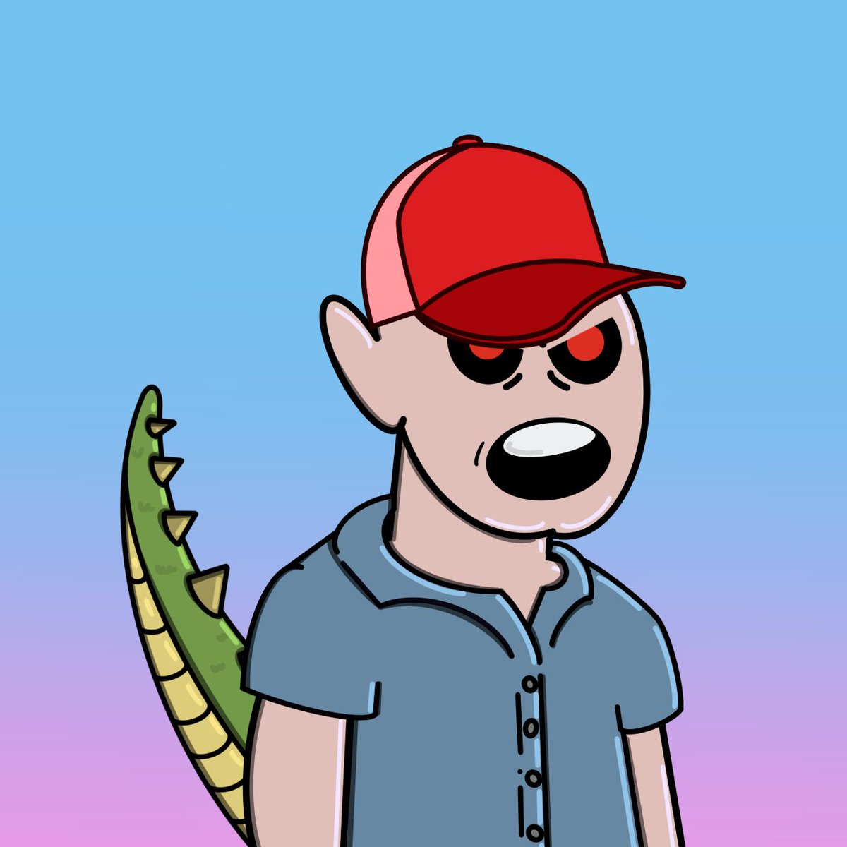 It seems that this friend still has some Reptilian DNA.
Just imagine a whip from that tail, It could very well do a lot of damage.🦎🛸🌎