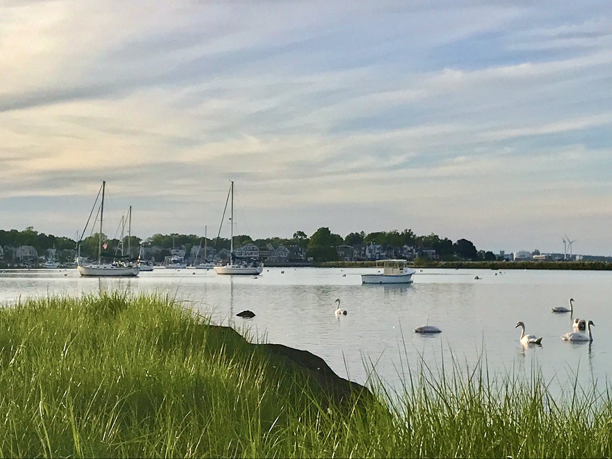 SalterGroveRI's tweet photo. Beautiful early evening light tonight over Pawtuxet Cove from Salter Grove! https://t.co/6bZyGCBxzx