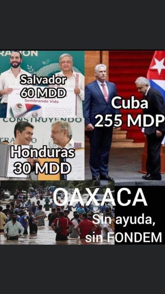 alropasa's tweet photo. Somos candiles de la calle y obscuridad de nuestra casa? Ojalá y pronto lleguen los recursos a Oaxaca. https://t.co/PYlXXdK8uP