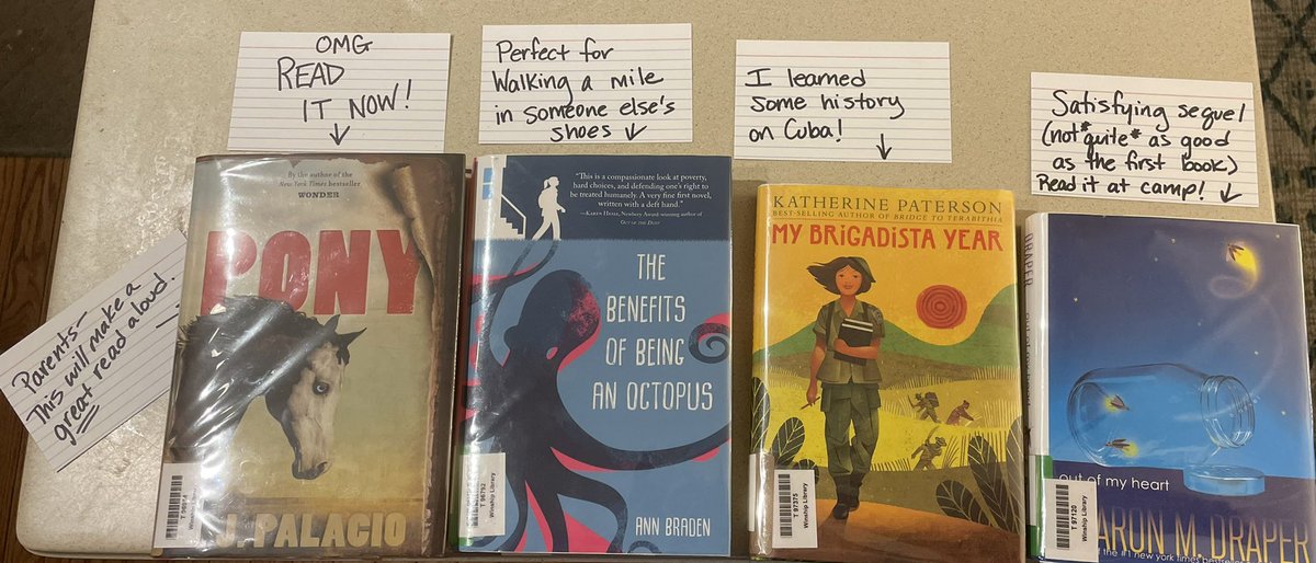MrsCarterReads's tweet photo. I’m two weeks (and four books) into my summer! Here’s the rundown on what I’ve been reading. These lazy days on the back porch sure are good for the soul. #onewalker #walkerreads https://t.co/0TngfjiJLN