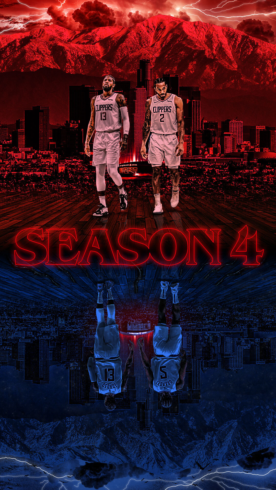 LA Clippers on X: Season 4: The Clippers in the Upside Down 📲 Fresh  wallpaper, Stranger Things edition. t.co FkD93Z0ijs   X