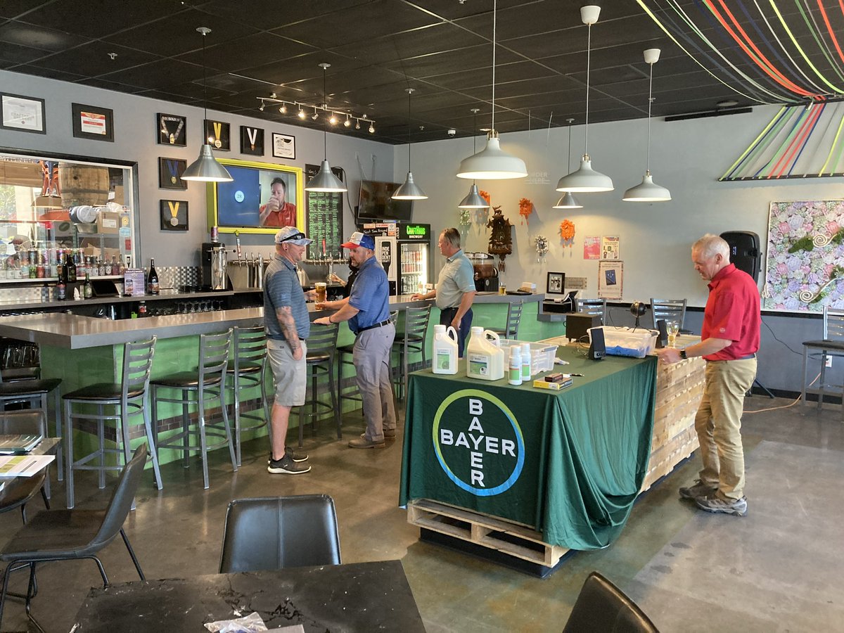 DigDougTurf's tweet photo. A great event and even better discussions yesterday at @crafthausbrew Thank you to @KernsJim and @zacbayerturf for your knowledge sharing and supporting the Las Vegas superintendents @sincitygcsa Look for more of these in the future. @BayerGolf https://t.co/Vtu56o7LqC