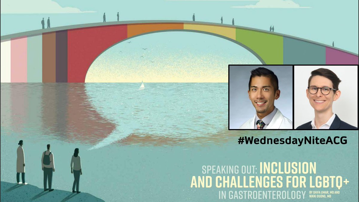 Welcome to the ACG #WomeninGI Twitter chat! Tonight's topic — 🏳️‍🌈Speaking Out: Inclusion & Challenges for LGBTQ+ in Gastroenterology w/ moderators @doctornikkid & @KiraNewmanMDPhD Follow along below 👇 and contribute to the discussion!