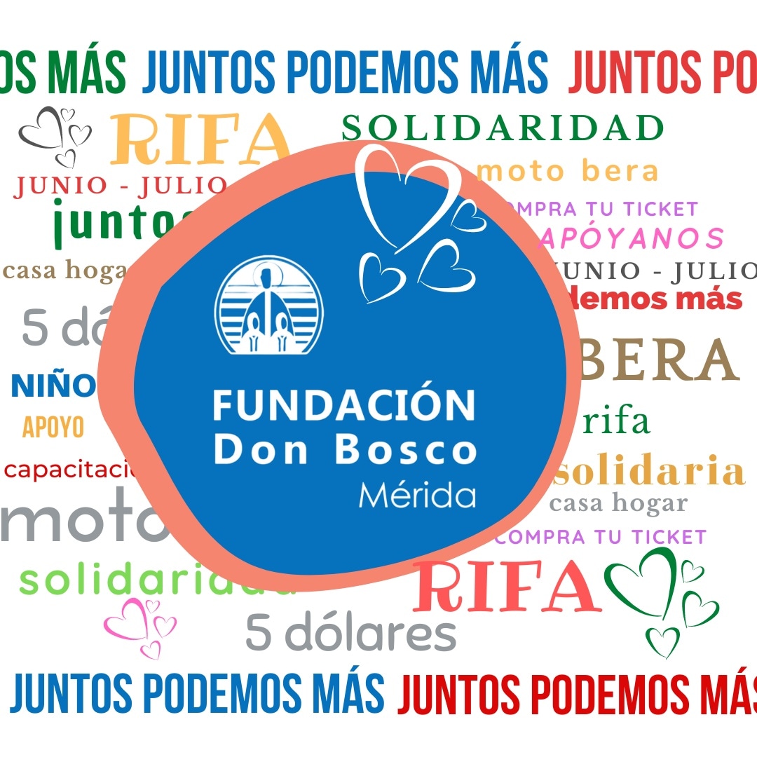 FDBMerida's tweet photo. La rifa Solidaria de la Fundación Don Bosco está en la calle. Si encuentras uno de nuestros voluntarios en tu recorrido, comprale un ticket. Estarás dando un paso al frente por la causa de los niños en riesgo de exclusión social. https://t.co/9zxqqT6MeG