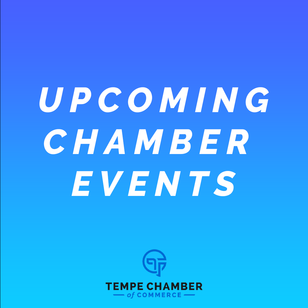tempechamber's tweet image. Make the most of your membership! Register below for upcoming opportunities to connect with the Chamber, build your skillset &amp;amp; grow your business!

Full events calendar at tempechamber.org/events
#TempeChamber #NetworkDevelopment #TempeBusiness