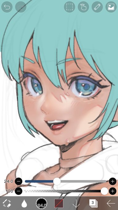 こいつ顔塗ってばっかだな
とか思ってるでしょ 