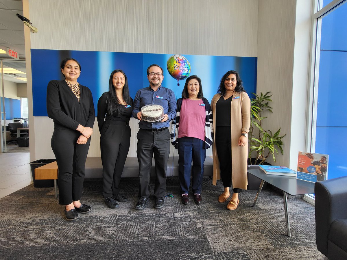 My wonderful team at the Lower Sumas surprised me today with a birthday cake and a balloon